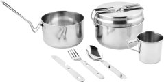 Zestaw do grillowania Strend Pro, zestaw obiadowy na kemping, stal nierdzewna 13/15 cm