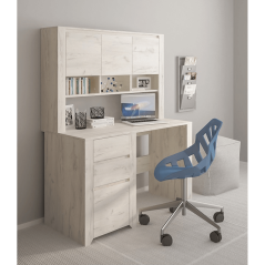 Polica k písaciemu stolu typ 60, biela craft, ANGEL