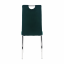 Jedálenská stolička, smaragdová Velvet látka/chróm, OLIVA NEW