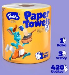 Papierhandtuch in einer Rolle 19 cm/80 m, 3 Lagen. Einzel-KLC