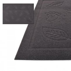 Podloga 40x60 cm guma+tekstil siva STEPS brez roba KLC