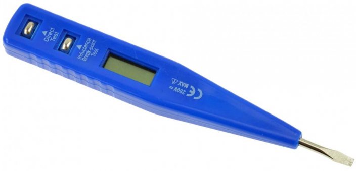 Tester električne napetosti LCD, 3 x 135 mm, 10-250 V, 20/25/500, GEKO