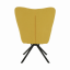 Designerskie krzesło obrotowe, żółto/czarny, KOMODO