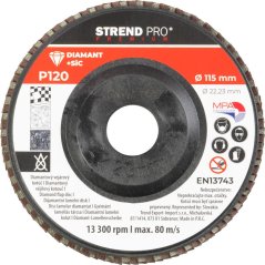 Kotúč Strend Pro Premium 115 x 22 mm, brúsny, P120