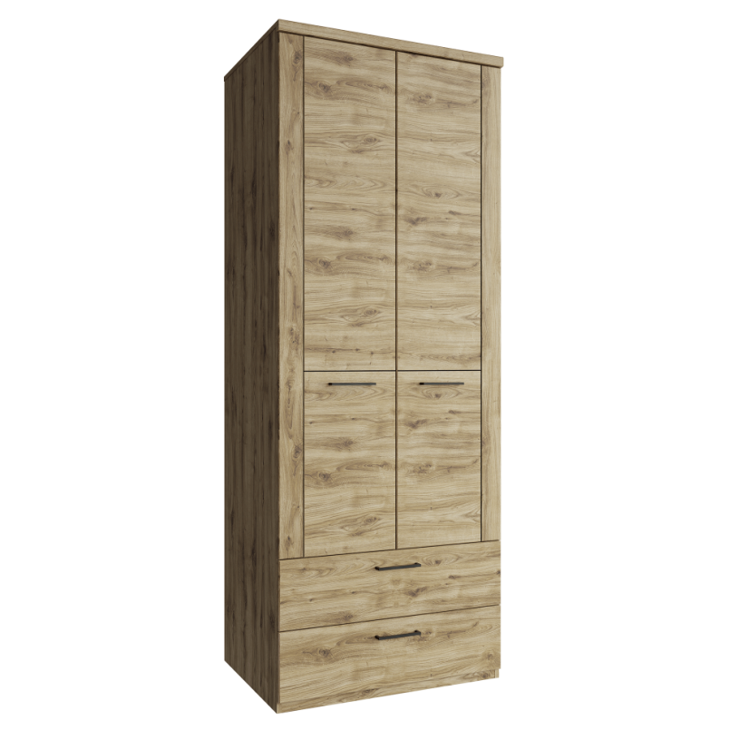 Kleiderschrank 2D2S, Navarra-Eiche, DORSI