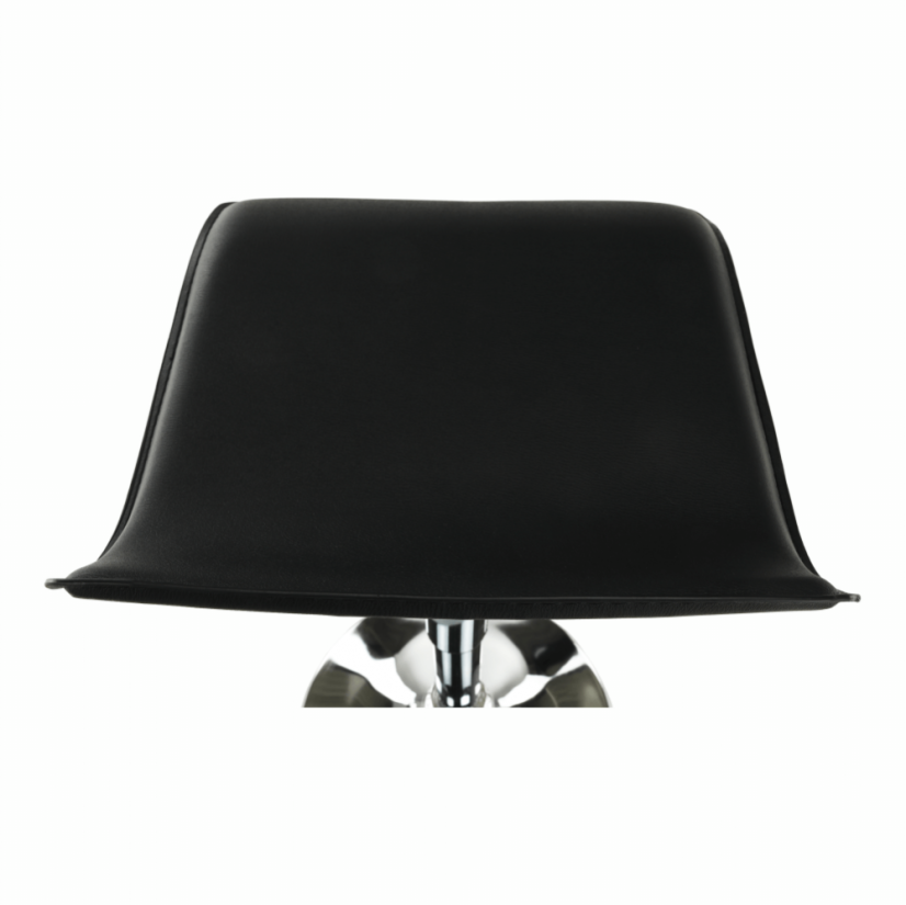Barhocker, Kunstleder schwarz/chrom, LARIA NEU