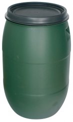 Butoi Pannon Rainbarel 120 lit. 395 mm, butoi verde de apă de ploaie, HDPE
