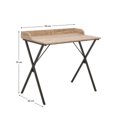PC stol, hrast/crni, URED (akce)