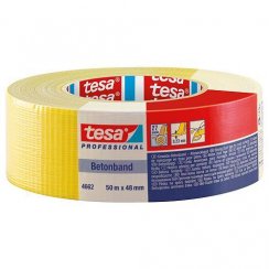 tesa® PRO Betonbandband, Textil, gelb, 48 mm, L-50 m