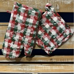 Rękawica kuchenna i mata, PIERNIKOWE ŚWIĘTA