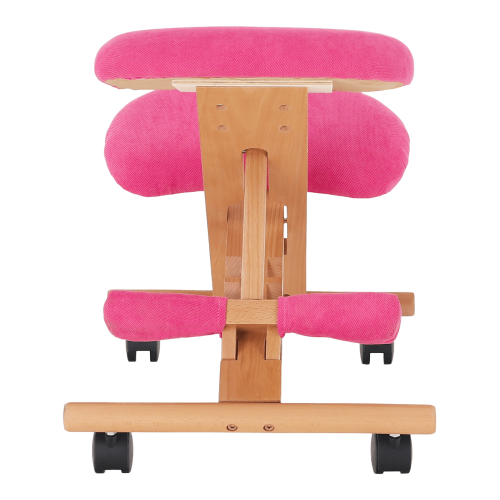 Ergonomiczny fotel klęczący, różowy/buk, GROCO