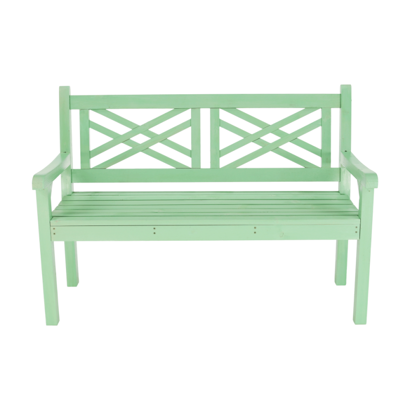 Gartenbank aus Holz, neo-mint, 124 cm, FABLA