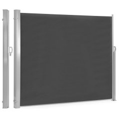 Skladacia markíza 300x200 cm, bočná roleta, záhradná zástena na terasu, antracitová