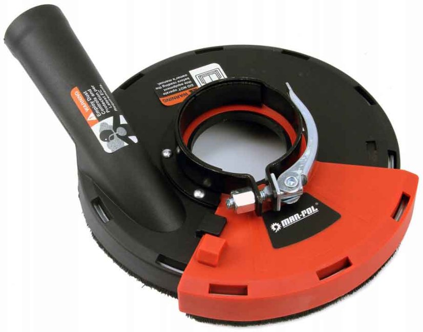 Schutzhaube für Absaugung von Winkelschleifern 115 - 125 mm beim Schleifen, MAR-POL