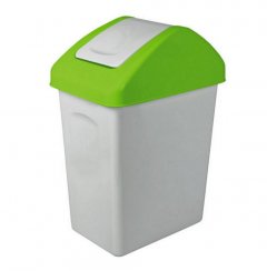 Abfallbehälter UH 25l SWING grün - grau