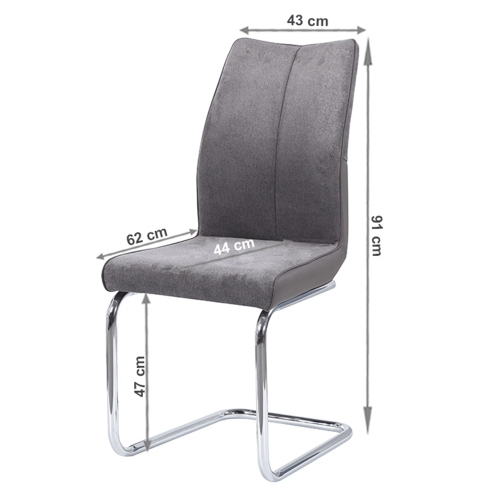Blagovaonska stolica, Taupe sivo-smeđa/siva, FARULA