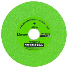 Rezný diamantový kotúč na sklo 125 x 22,2 x 30 mm, GEKO