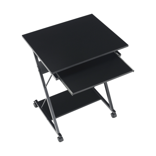 Mobilny stolik pod PC/stół do gier na kółkach, czarny, TARAK