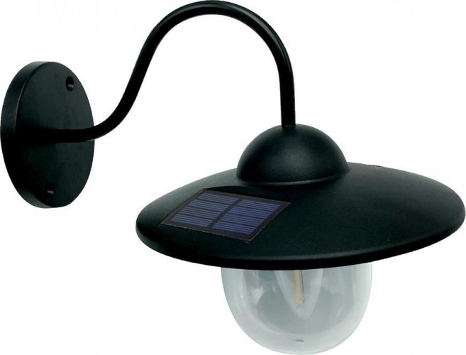 Strend Pro Vrtna svjetiljka, solarna, zidna/ogradna svjetiljka, 1x LED, 23,5x18x20 cm
