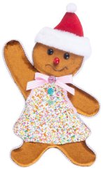 Decor de Craciun MagicHome, Candy Line Gingerbread man, 19x3x32 cm