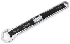 Verstellbarer Steckschlüssel - doppelseitig 5-15 mm/15-27 mm CrV, Gesamtlänge 24 cm, GEKO