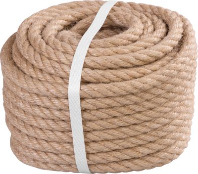 Strend Pro Premium Seil, natur, 12 mm, aufgerollt, Packung. 20 m