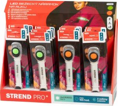 Náramok Strend Pro LB1204, LED, 2xCR2032, 185x35x15 mm, elastický, Sellbox 16 ks