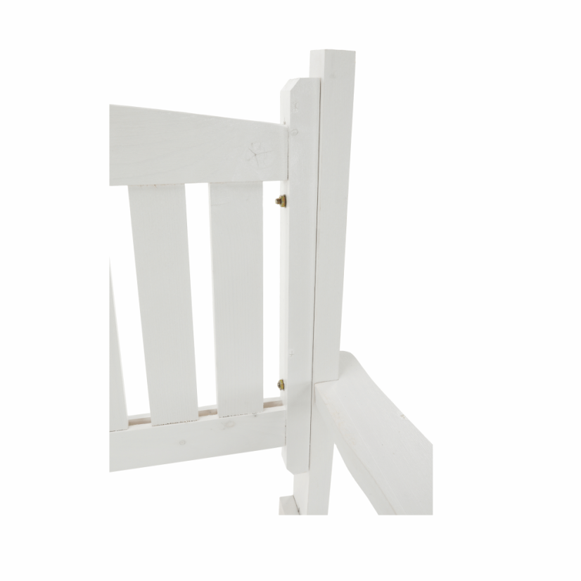 Kerti pad, fehér, 150 cm, AMULA (különleges ajánlat)