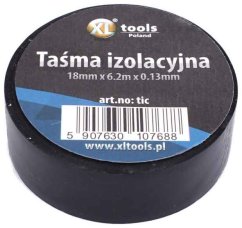 Isolierband PVC 18 mm x 6,2 m x 0,13 mm, schwarz, XL-TOOLS