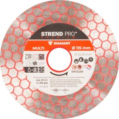 Strend Pro Premium-Scheibe, 115 mm, Sechskant, Diamant, Schneiden, Multi