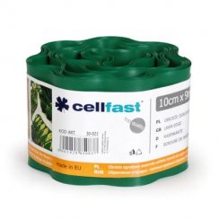 Cellfast® travni rob, zelen, 100 mm, L-9 m, umetna masa
