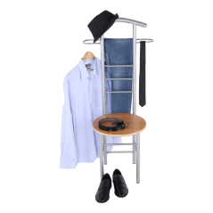 Vješalica-nijemi sluga, bukva/srebro, FRANK