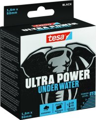 taśma tesa® Ultra Power Under Water, naprawcza, wodoodporna, czarna, 50 mm, dł.-1,5 m