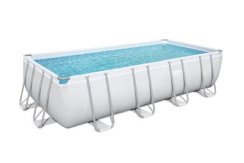 Bazén Bestway® Power Steel™, 56466, písková filtrace, žebřík, dávkovač, prostěradlo, 5,49x2,74x1,22 m