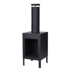 Șemineu de grădină din metal, 100 cm