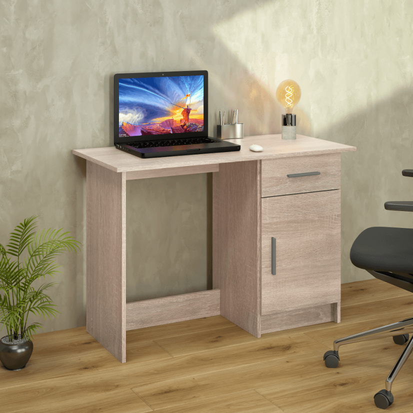 Univerzalni PC stol, sonoma hrast, SIRISS NOVO