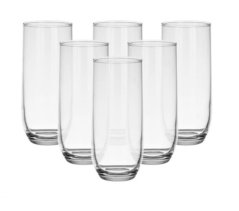Pahar de apă 315ml SUDE transparent, sticlă, set 6 bucăți