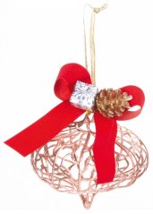 MagicHome Weihnachtsdekoration, Kupfer, 10x15 cm