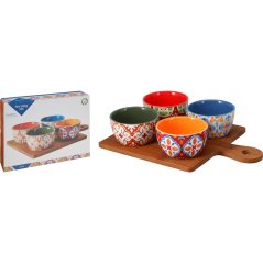 Set de servire din faianță, 5 piese