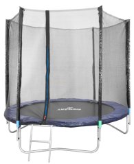Trampolin Skipjump GS08, 244 cm, Außennetz, Leiter