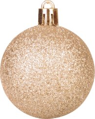 Gule MagicHome Vianoce, 8 ks, červená-champagne, na vianočný stromček, 5 cm, Sellbox 36 túb