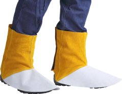 Strend Pro Industrial lábszárvédők, hegesztéshez, ujjak, bőr, 15 cm, pár 2 db