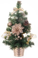MagicHome Weihnachtsbaum, geschmückt, Bronze, 40 cm