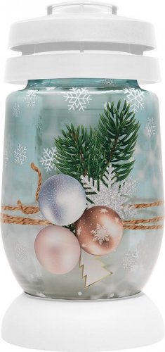 Kahanec Bolsius S07 3D karácsonyi labdák, 22,4 cm, sírhoz, töltelékkel 36 h