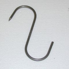 Masiarsky horog L-140x5 rozsdamentes acél KLC