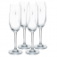 TEMPO-KONDELA SNOWFLAKE CHAMPAGNE, čaše za šampanjac, set od 4 komada, s kristalima, 230 ml