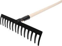 Rechen Strend Pro Premium R-606, 14 Zähne, geschmiedet, Holzstiel (akce)
