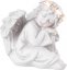 MagicHome ukras, anđeo koji sjedi, LED, poliresin, za grob, 15x15x14,5 cm
