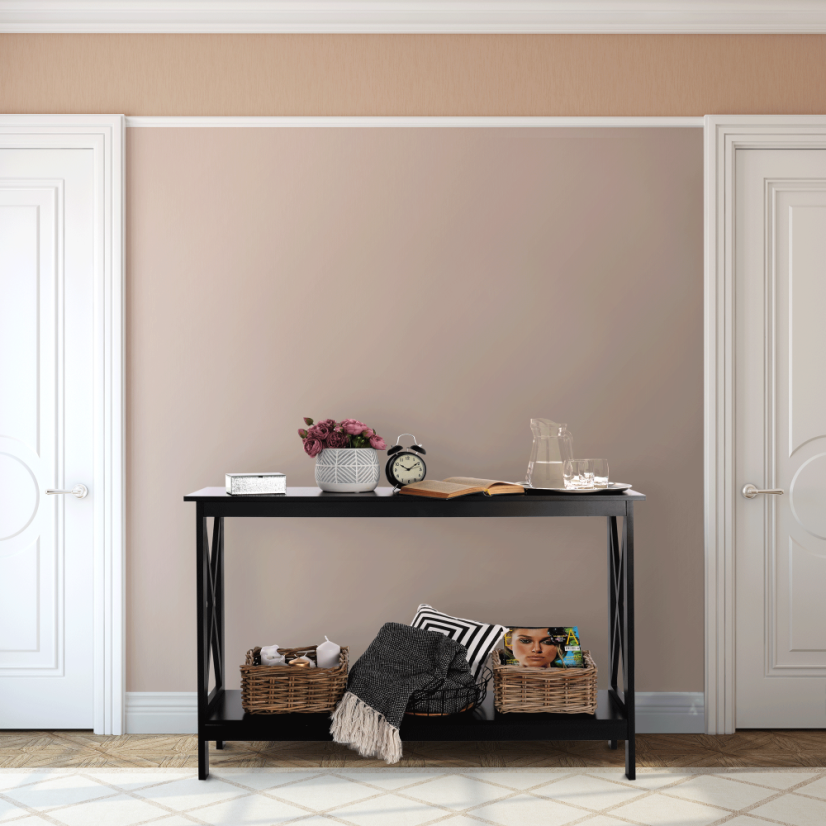 Konsolentisch, schwarz, APOLOS (akce)