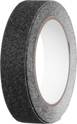 Strend Pro Klebeband, 25 mm, L-5 m, selbstklebend, rutschfest, extra langlebig, schwarz